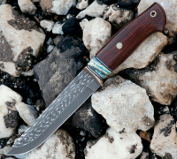 Купить нож Сибиряк из мозаичной дамасской стали на сайте koval-knife.shop